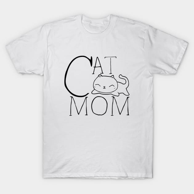 Cat Mom T-Shirt by Catchy Phase